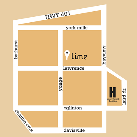 lime Asian Yonge Delivery Map